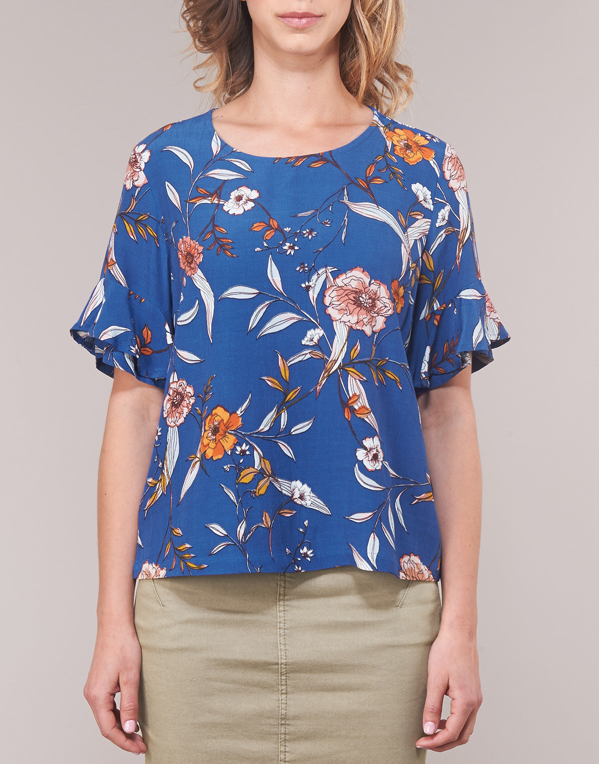 Camicetta Donna Cream ALLY Blu