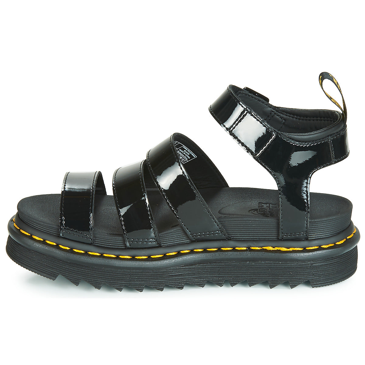 Sandali Donna Dr. Martens BLAIRE BLACK PATENT LAMPER Nero