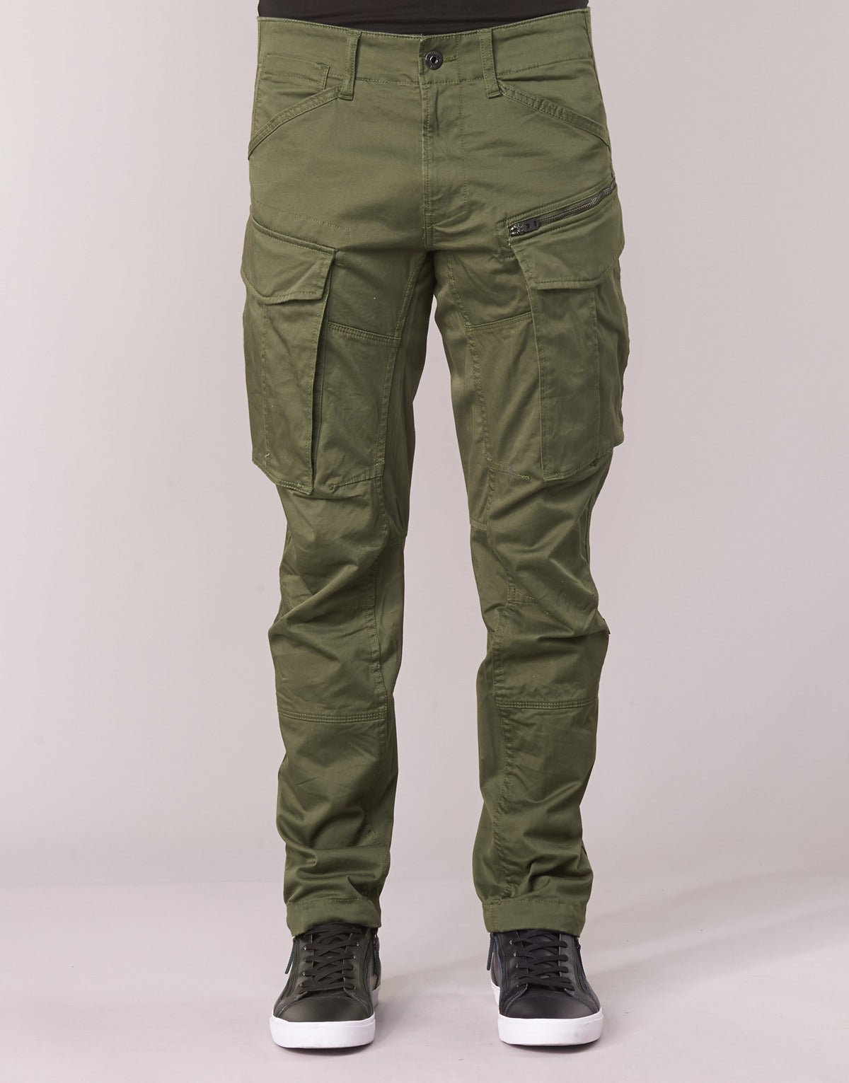 Pantalone Cargo Uomo G-Star Raw ROVIC ZIP 3D STRAIGHT TAPERED Kaki