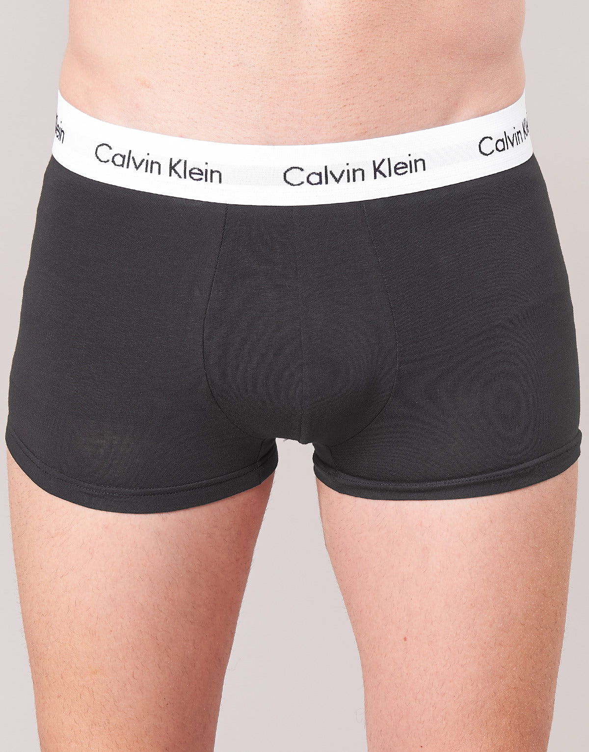 Boxer Uomo Calvin Klein Jeans COTTON STRECH LOW RISE TRUNK X 3 Nero