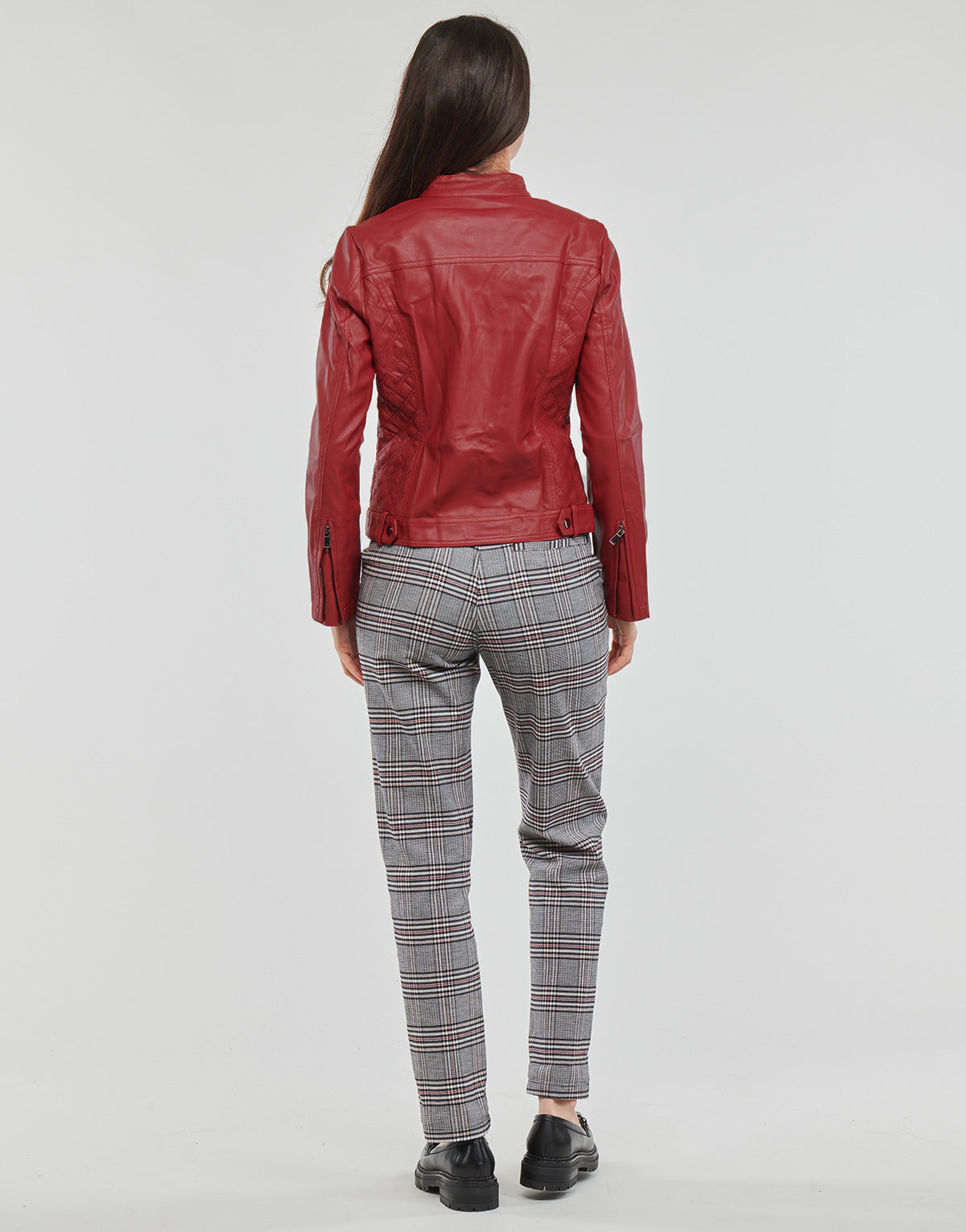 Giacca in pelle Donna Moony Mood PUIR Rosso