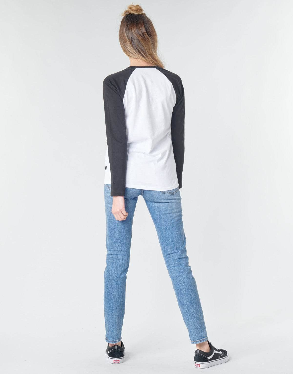 T-shirts a maniche lunghe Donna Vans FLYING V LS RAGLAN Bianco