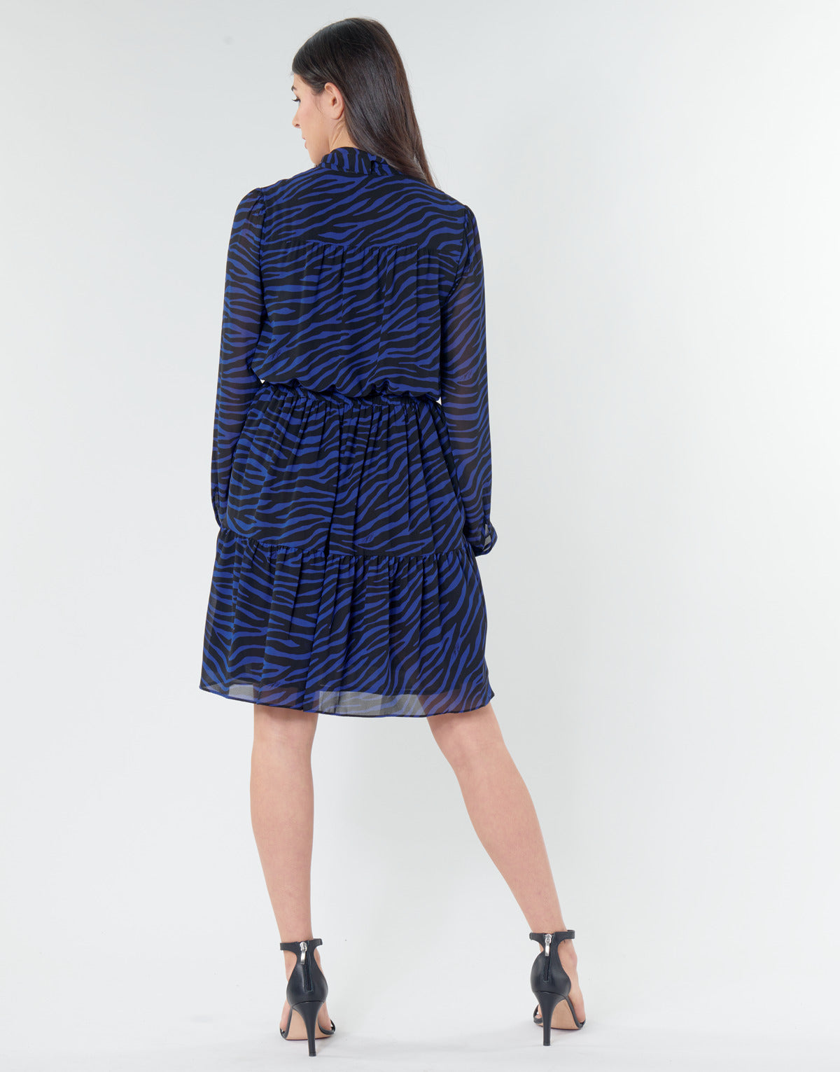 Abito corto Donna MICHAEL Michael Kors BOLD BENGAL TIER DRS Blu