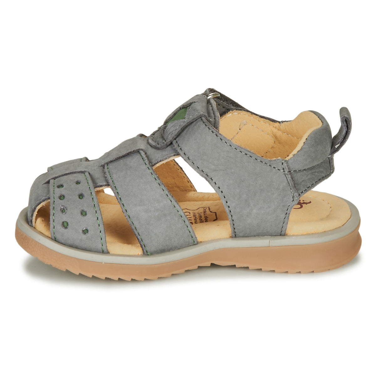 Sandali bambini ragazzo Citrouille et Compagnie MERKO Kaki