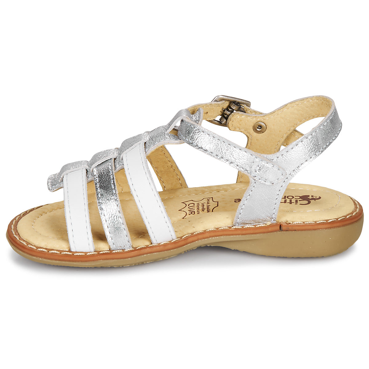 Sandali bambini ragazza Citrouille et Compagnie GROUFLA Argento