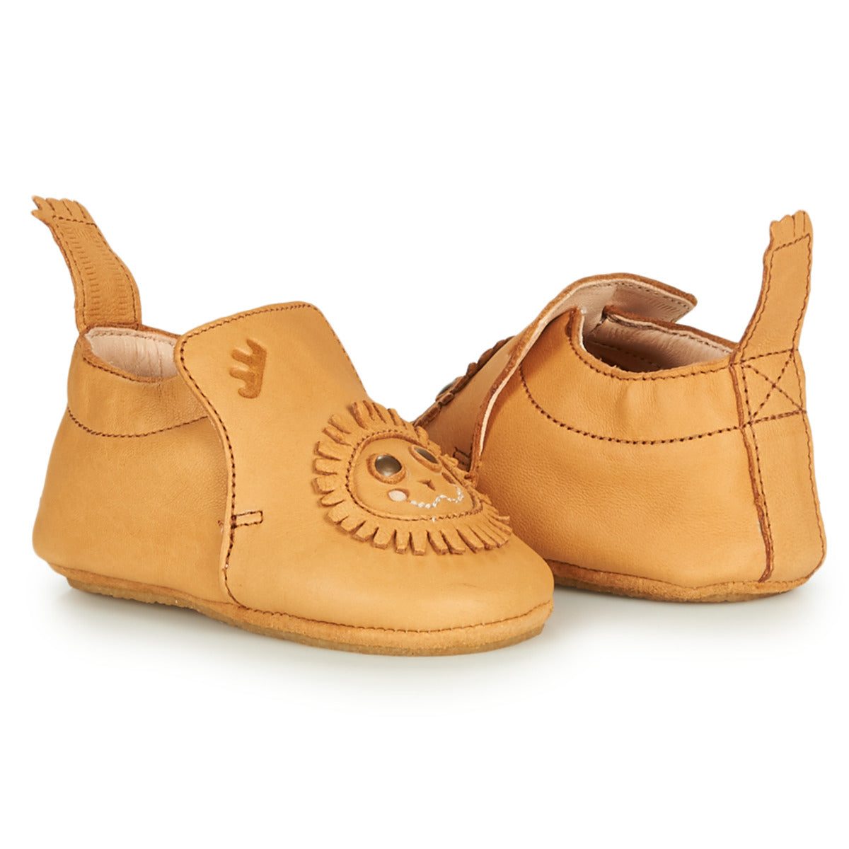 Pantofole bambini ragazza Easy Peasy BLUBLU LION Marrone