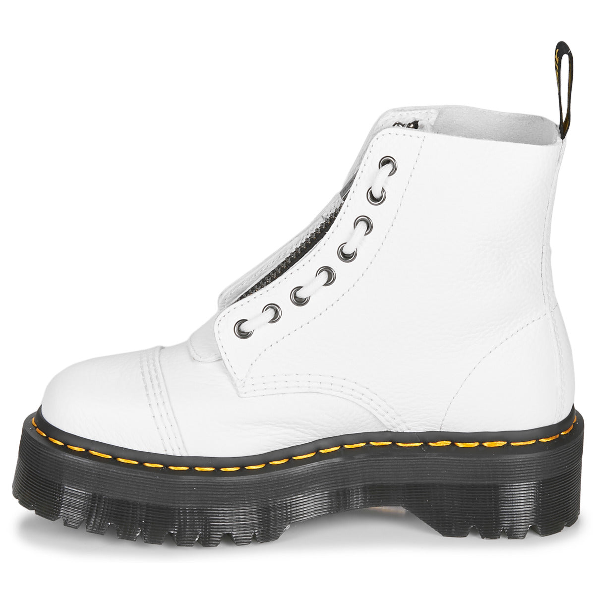 Stivaletti Donna Dr. Martens SINCLAIR WHITE MILLED NAPPA Bianco
