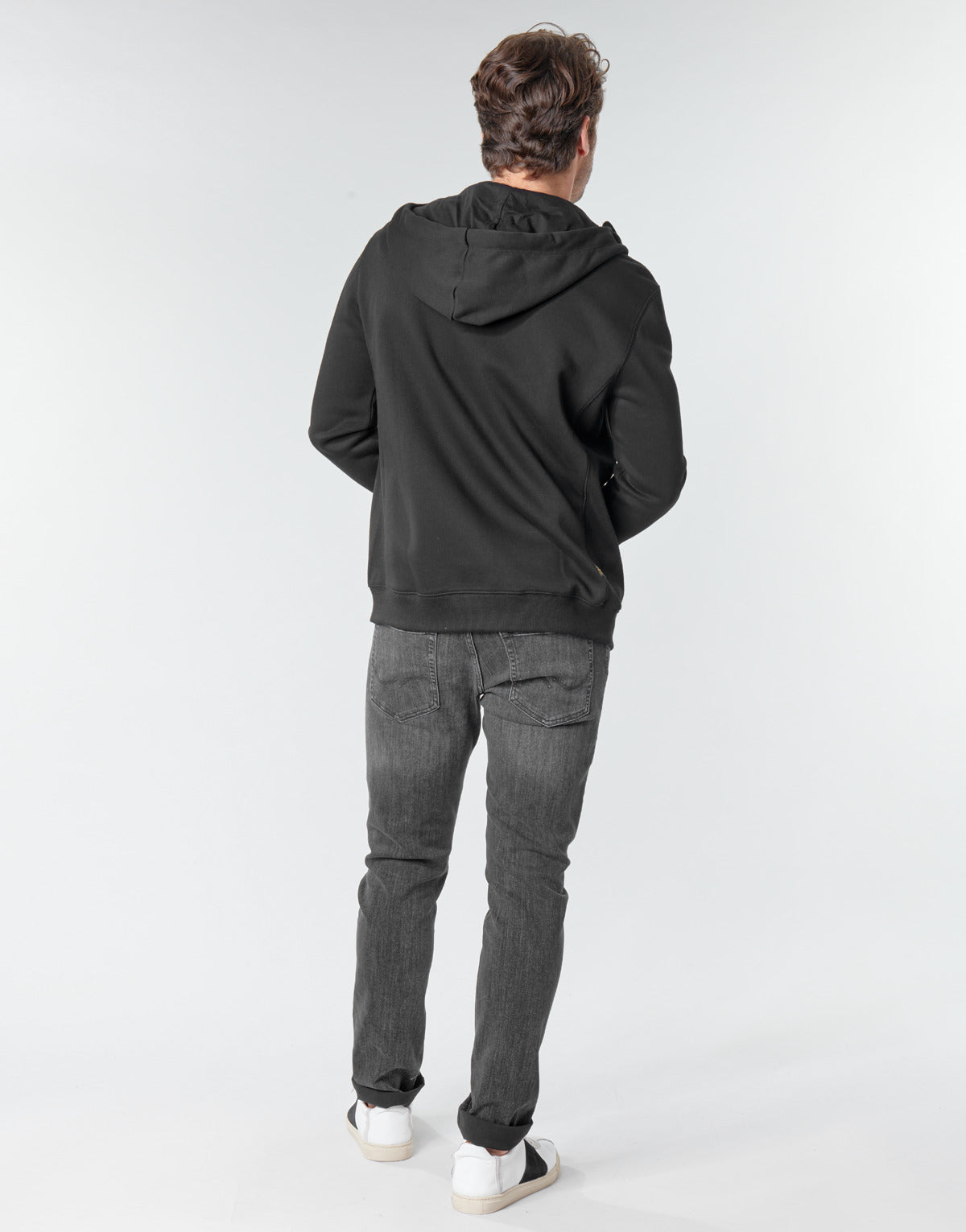Felpa Uomo G-Star Raw PREMIUM CORE HDD ZIP SW LS Nero