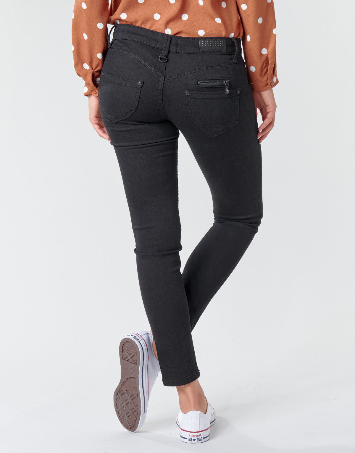 Jeans Slim Donna Freeman T.Porter ALEXA CROPPED S-SDM Nero