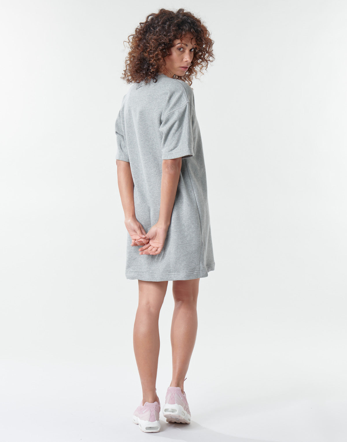 Abito corto Donna Nike W NSW DRESS FT M2Z Grigio