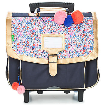 Cartella con rotelle ragazza Tann’s INES TROLLEY CARTABLE 38CM Blu