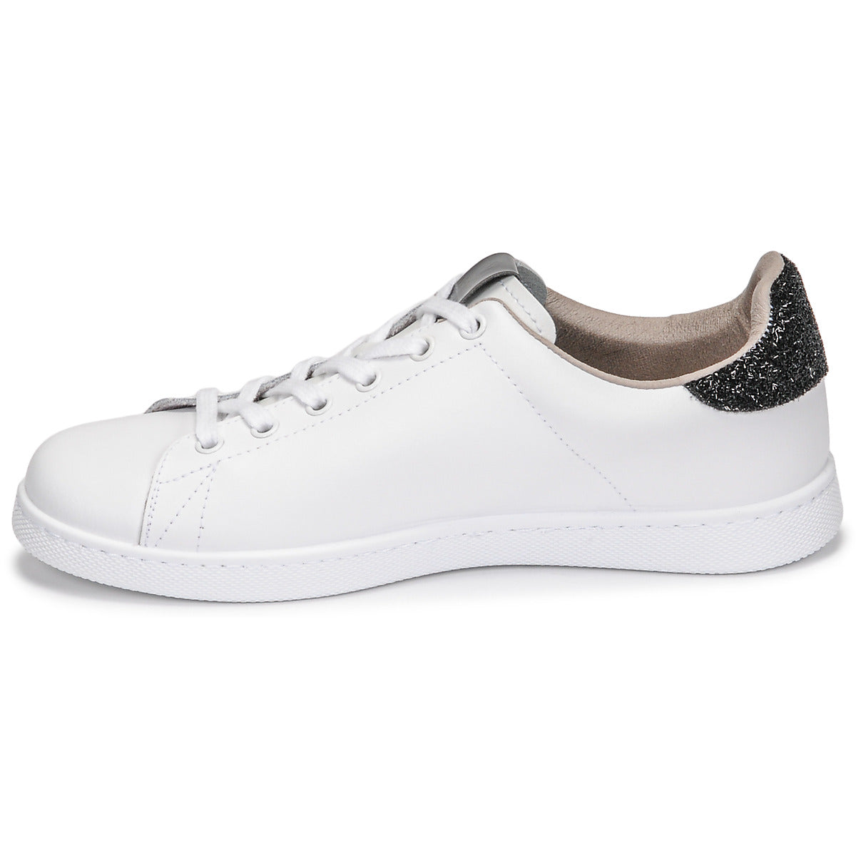 Sneakers basse Donna Victoria TENIS PIEL GLITTER Bianco