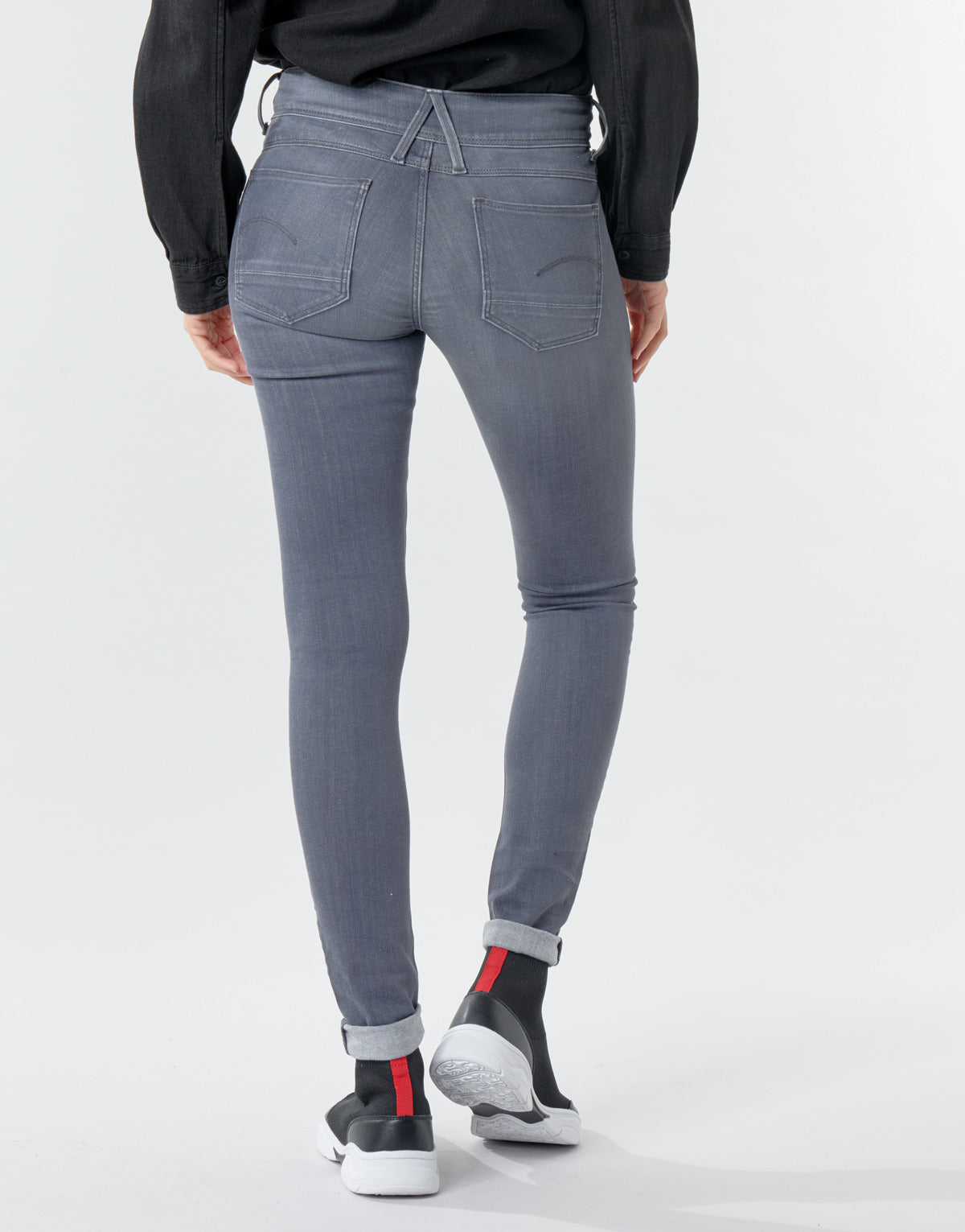 Jeans skynny Donna G-Star Raw Lynn d-Mid Super Skinny Wmn Blu