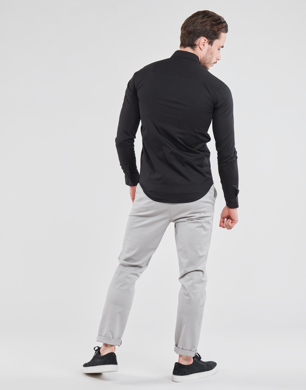 Camicia a maniche lunghe Uomo BOTD OMAN Nero