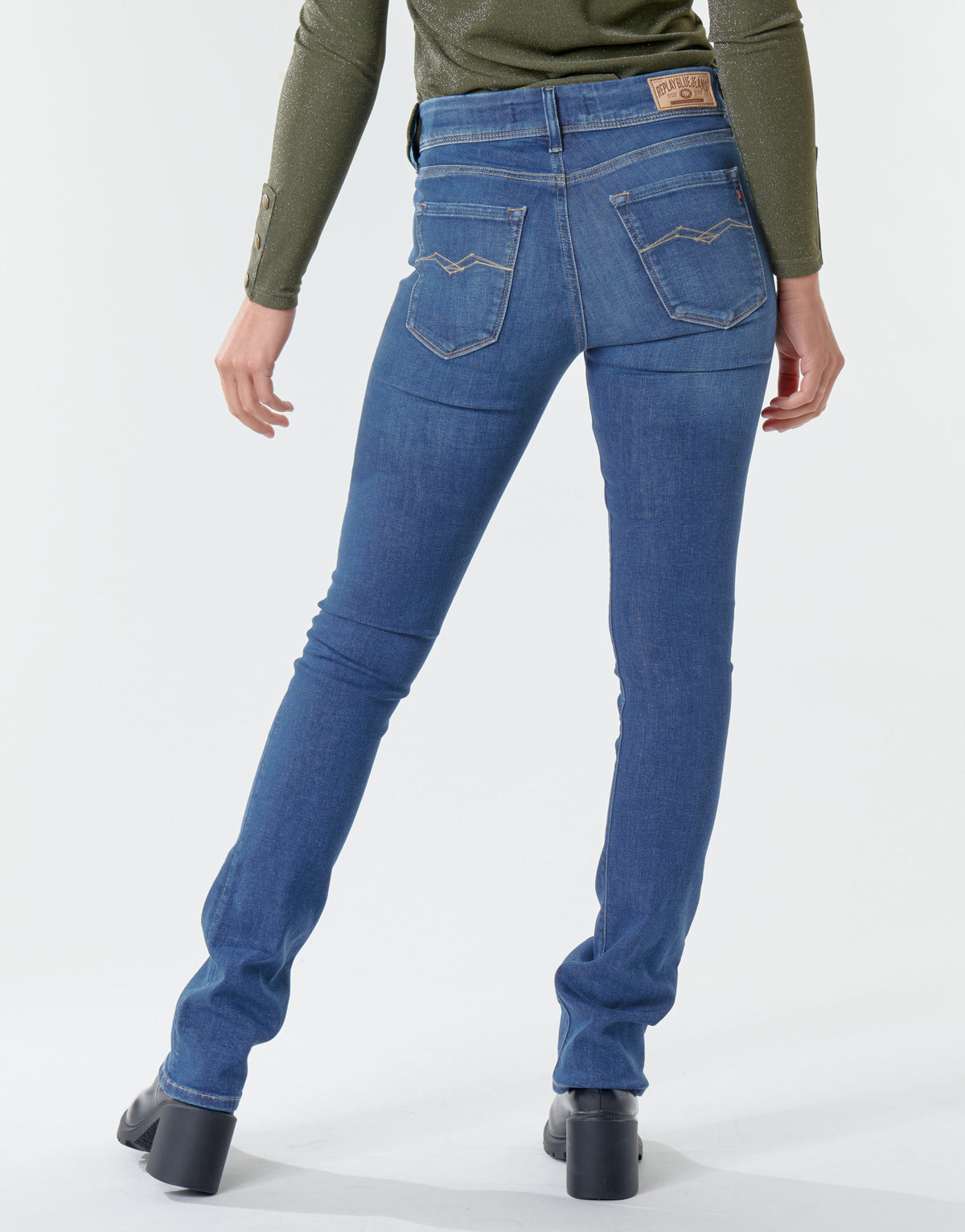 Jeans Bootcut Donna Replay LUZ Blu