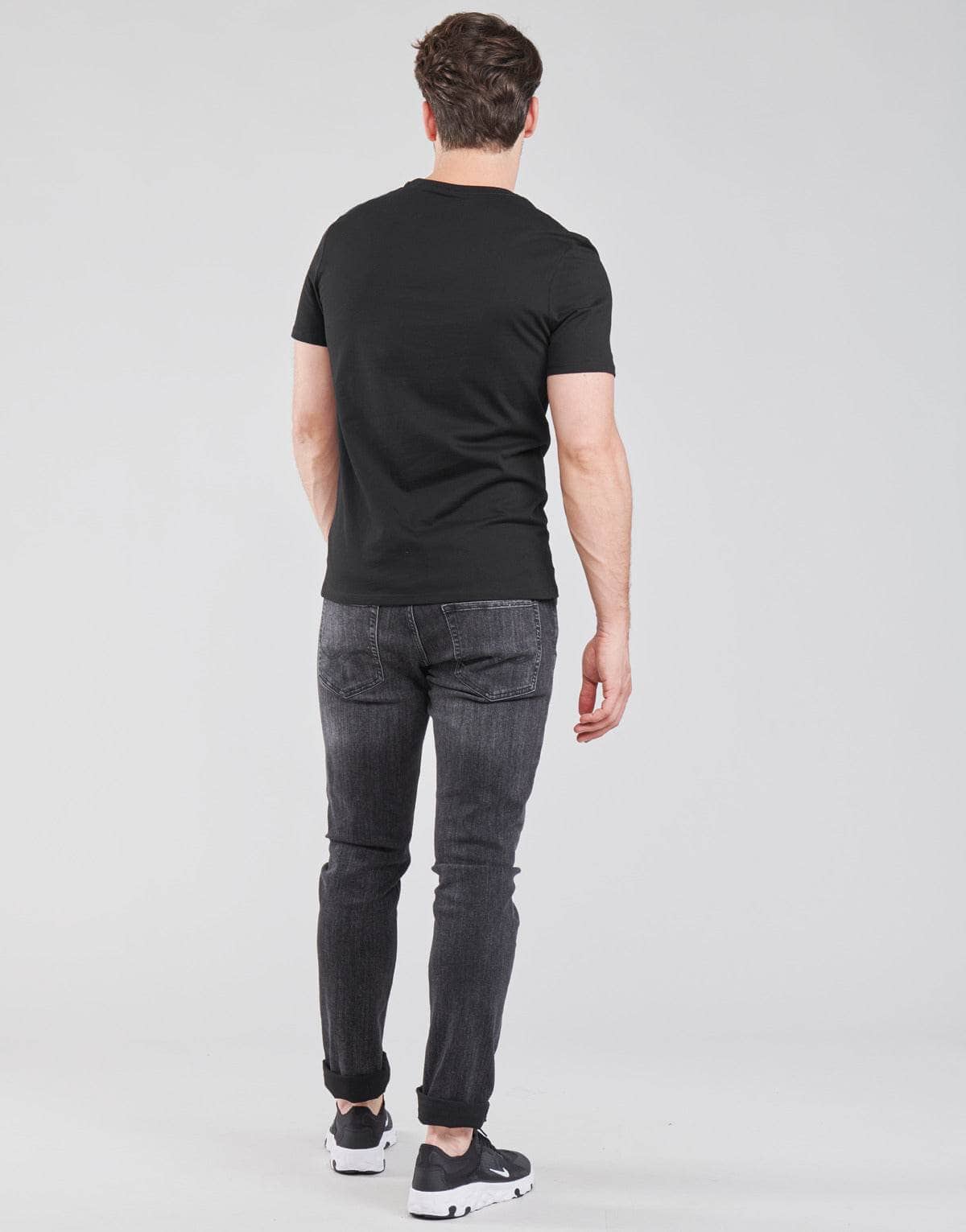 T-shirt Uomo Guess CN SS ORIGINAL LOGO TEE Nero