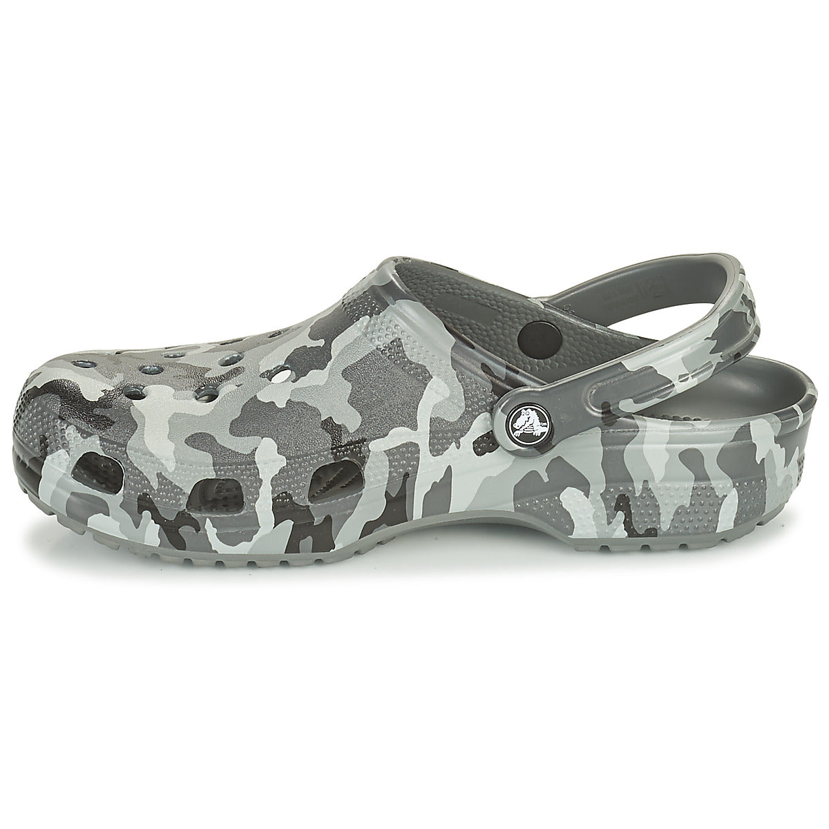 Scarpe Uomo Crocs CLASSIC PRINTED CAMO CLOG Grigio