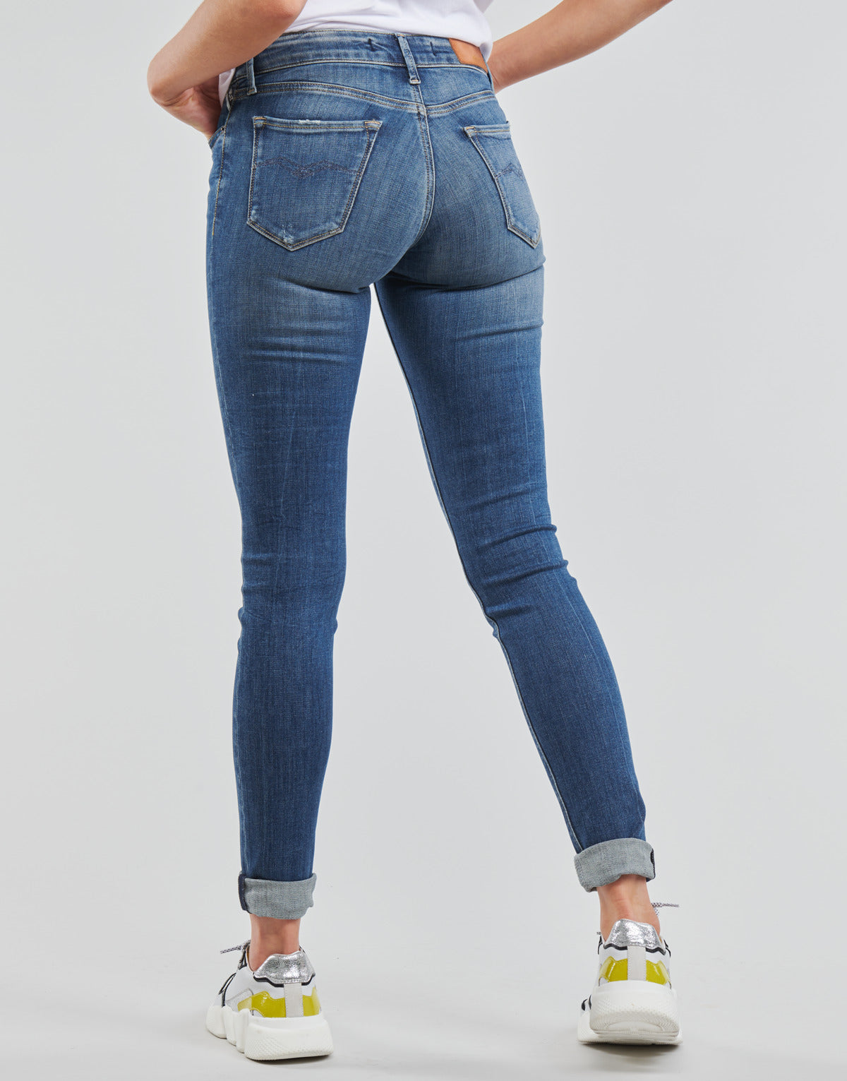 Jeans skynny Donna Replay NEW LUZ Blu