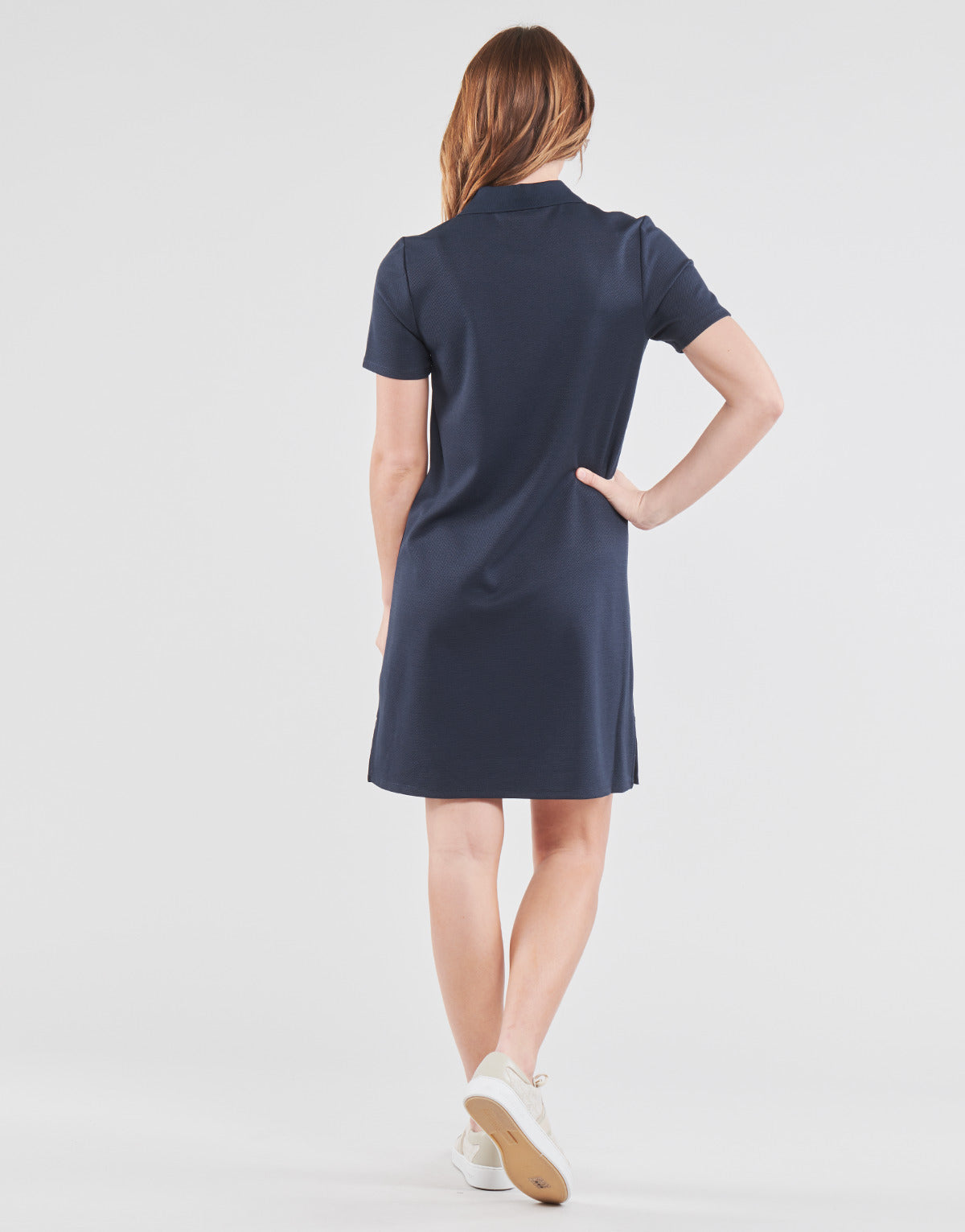 Abito corto Donna MICHAEL Michael Kors SS LOGO TAPE POLO DRS Blu