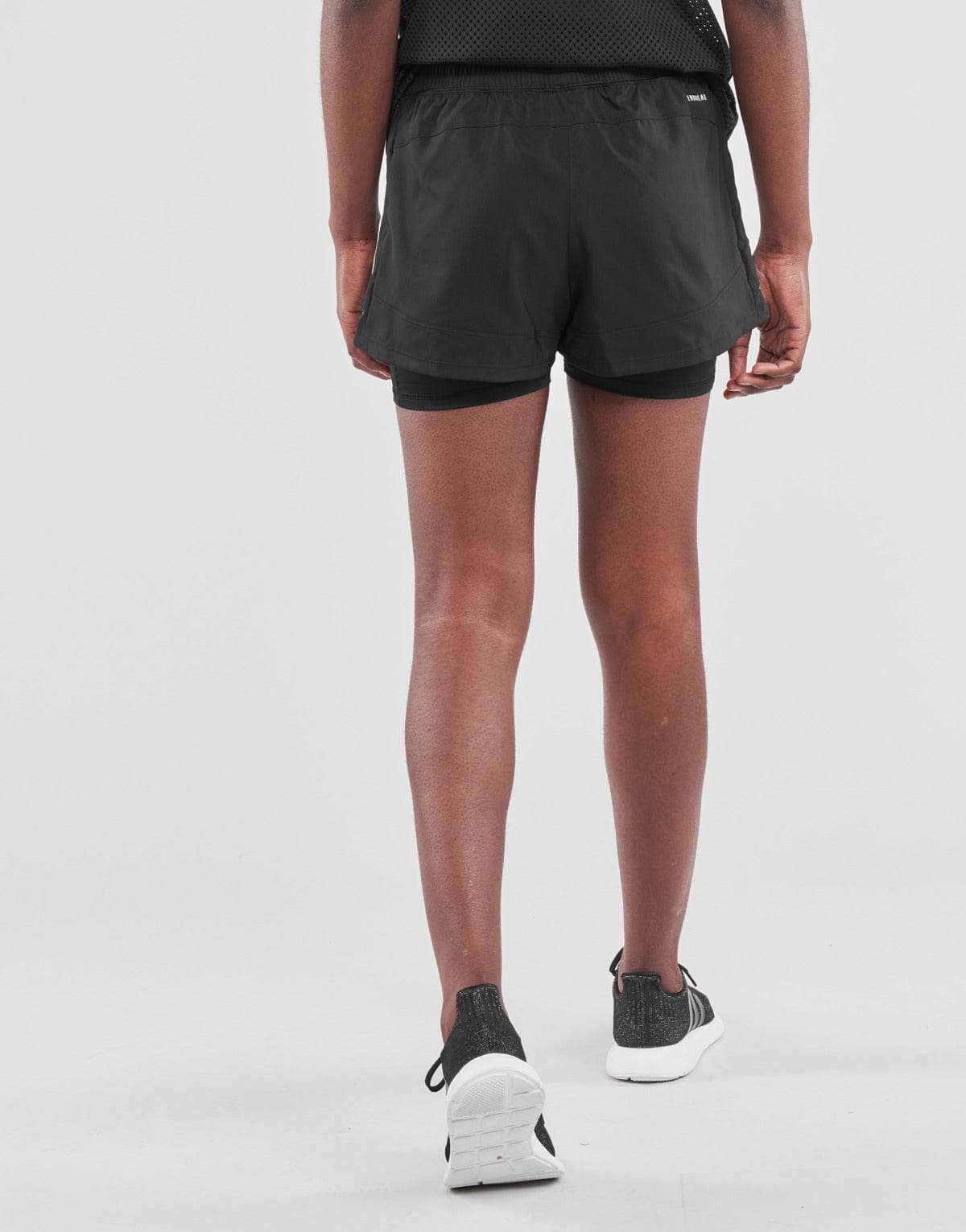 Shorts Donna adidas PACER 3S 2 IN 1 Nero
