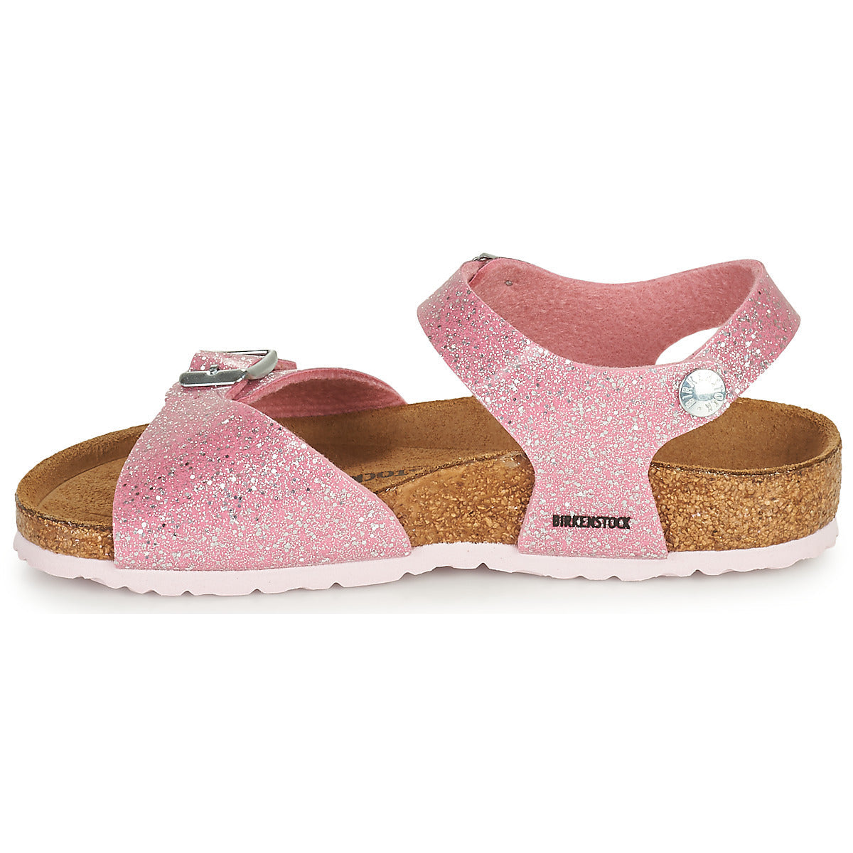Sandali bambini ragazza BIRKENSTOCK RIO PLAIN Rosa