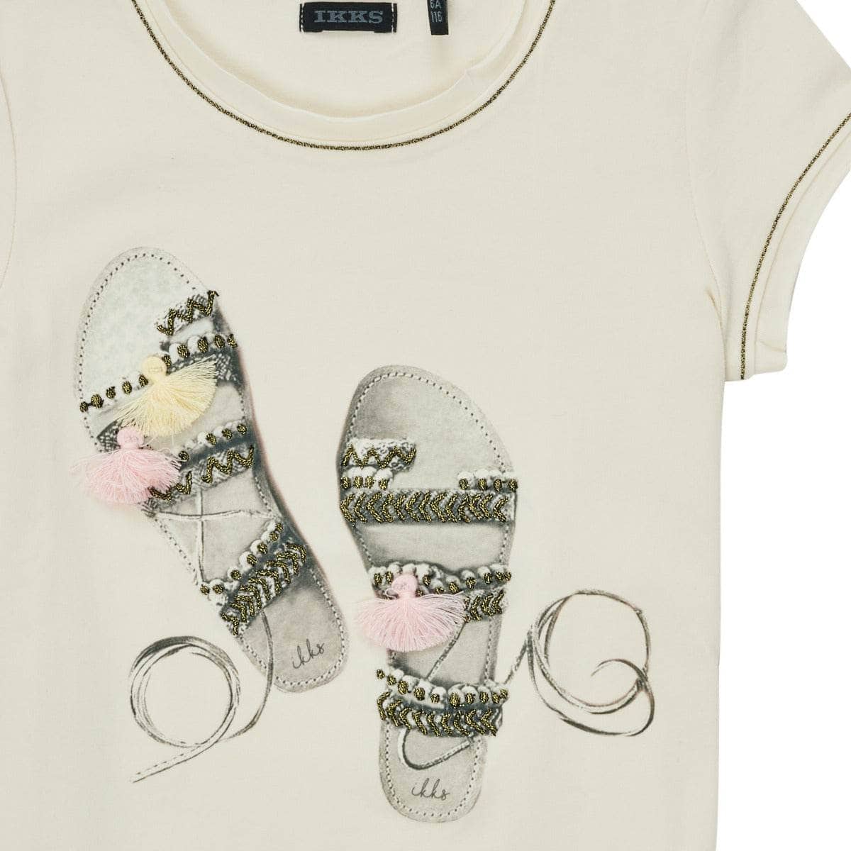 T-shirt ragazza Ikks XS10132-11-C Bianco