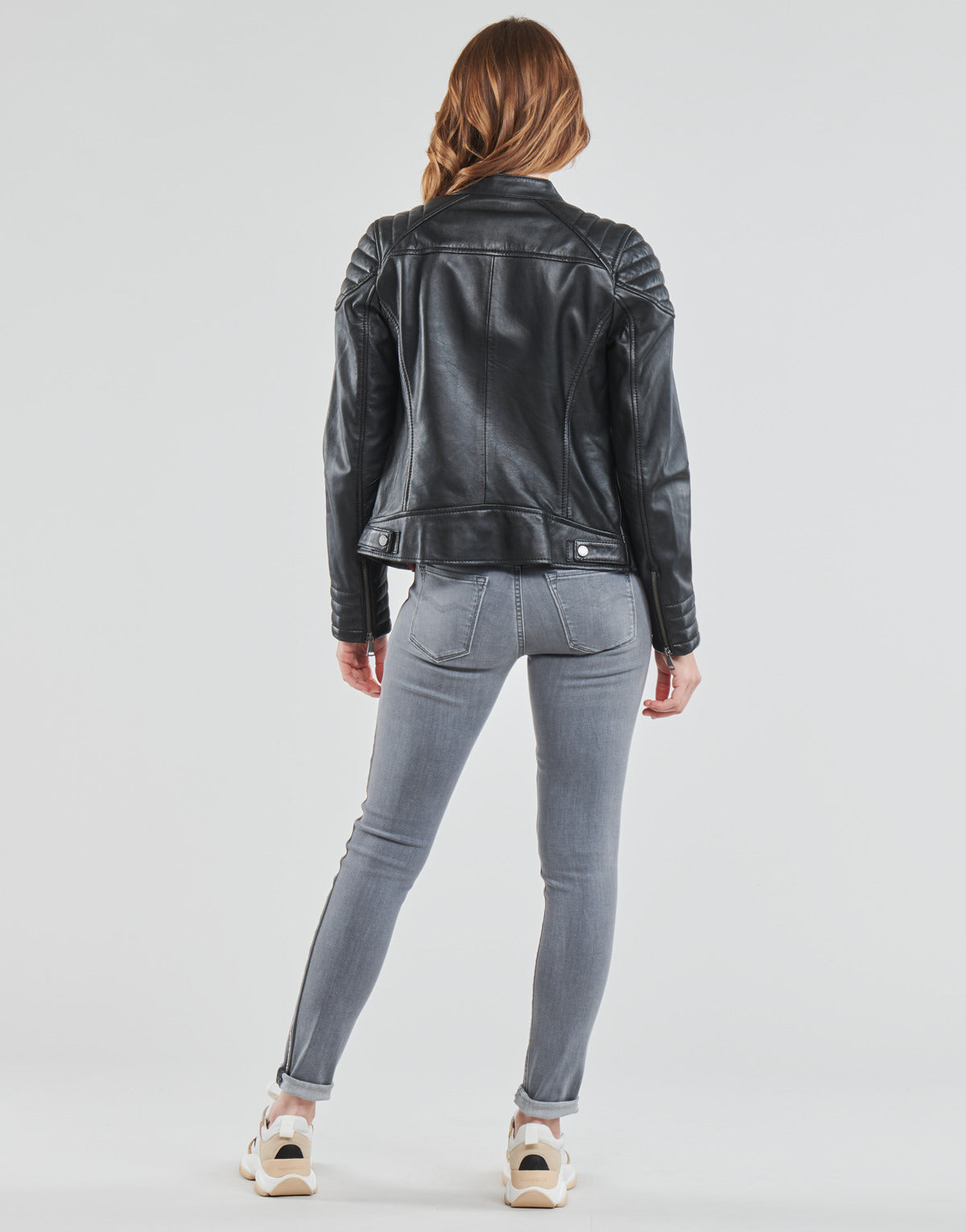 Giacca in pelle Donna Oakwood ELLA Nero