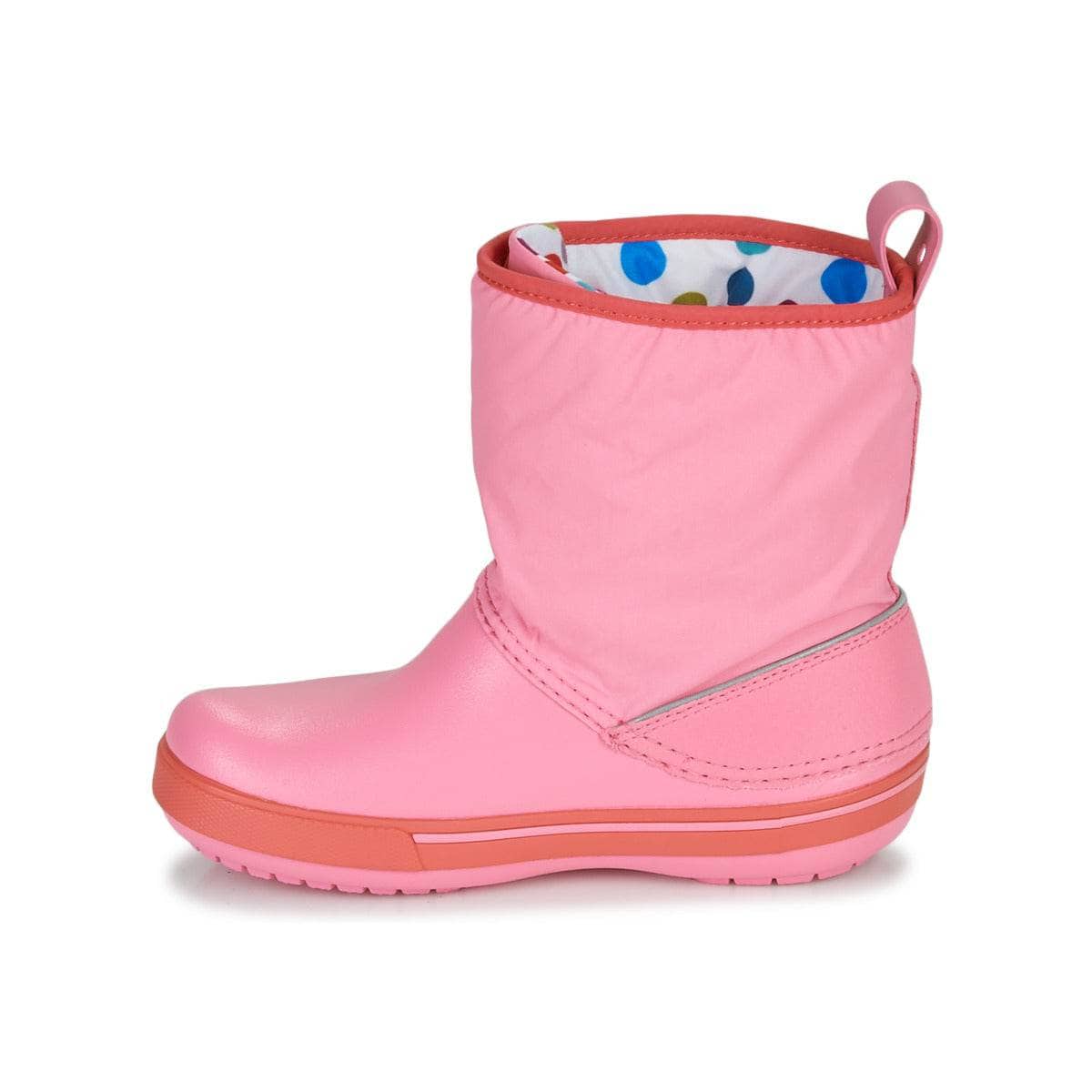 Scarpe da neve bambini ragazza Crocs CROCBAND ll.5 GUST BOOT KIDS PLEM PPY Rosa