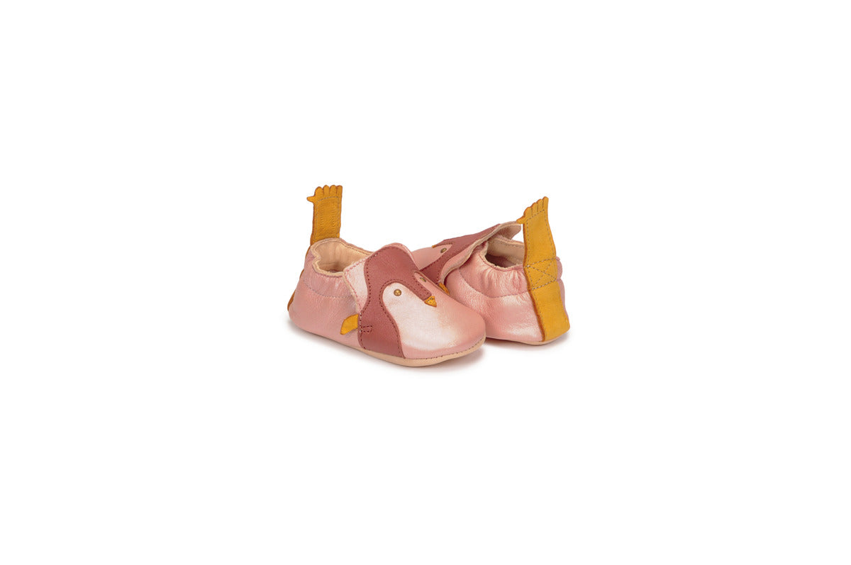 Pantofole bambini ragazza Easy Peasy BLUMOO PINGUOIN Rosa