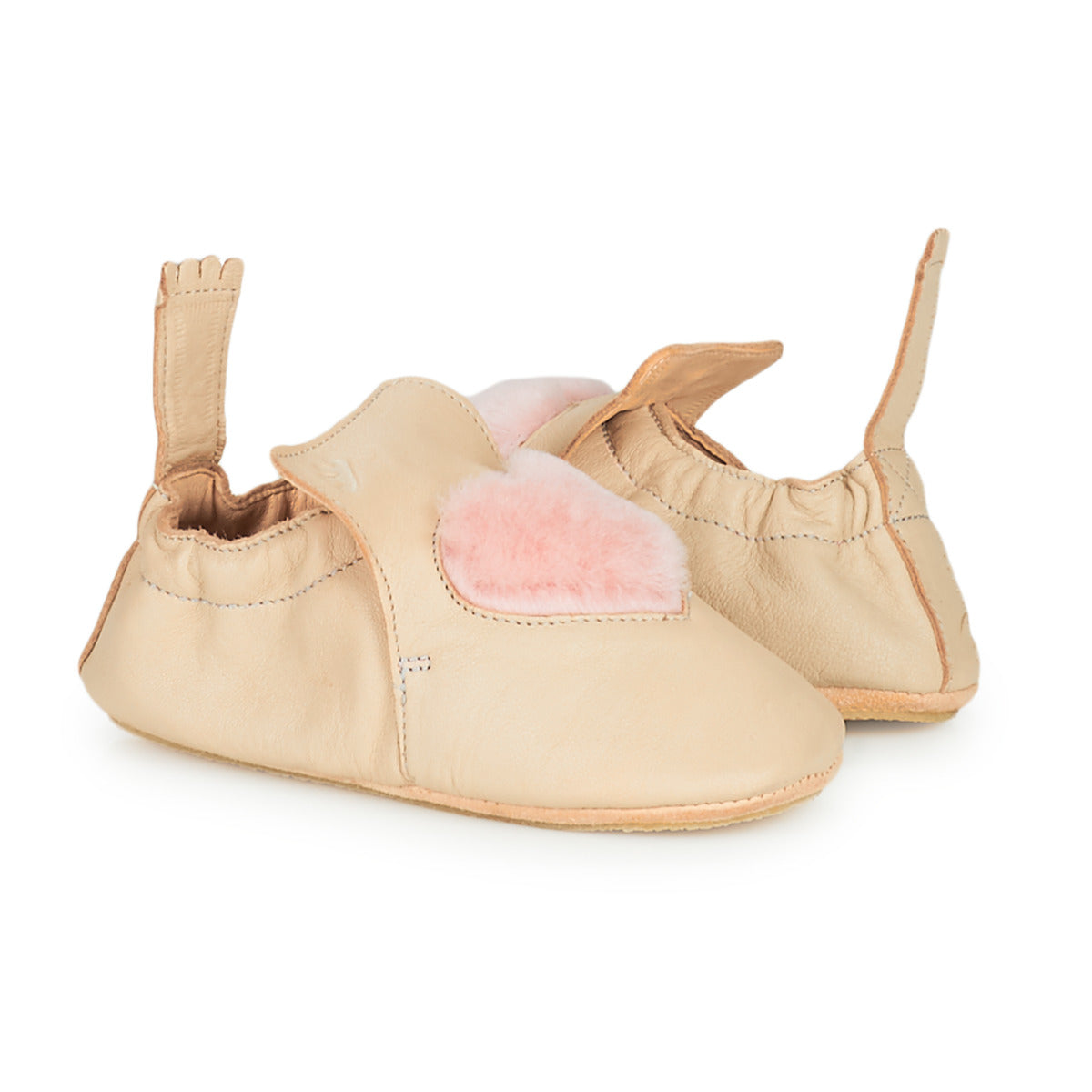 Pantofole bambini ragazza Easy Peasy BLUBLU COEUR Beige