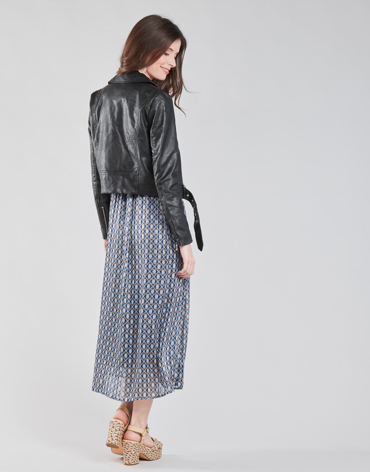 Giacca in pelle Donna Only ONLVALERIE Nero