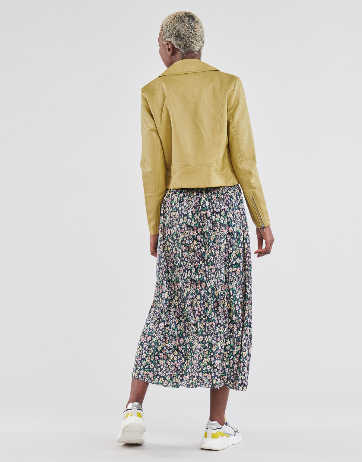 Giacca in pelle Donna Only ONLVALERIE Kaki