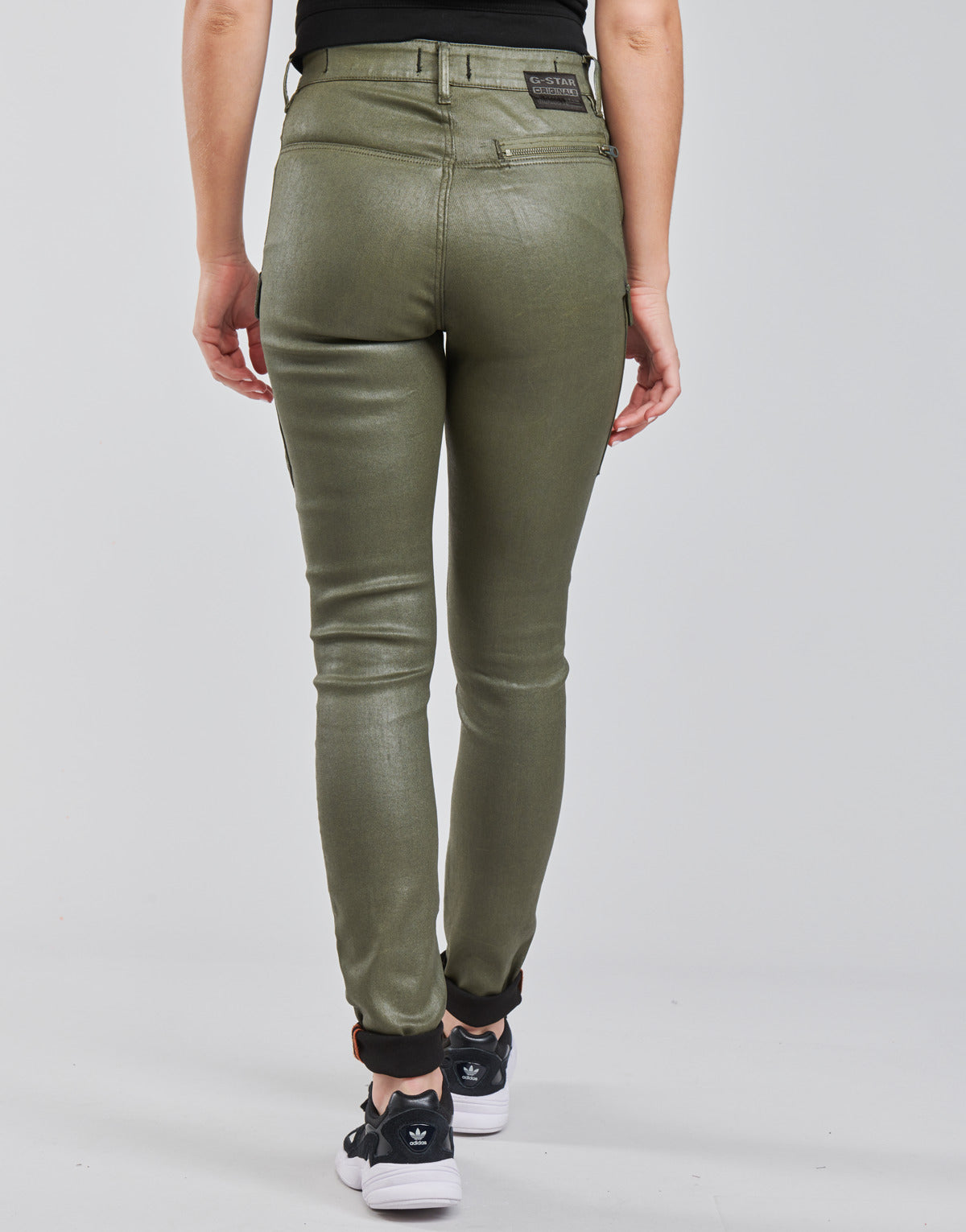 Pantalone Cargo Donna G-Star Raw HIGH G-SHAPE CARGO SKINNY PANT WMN Verde