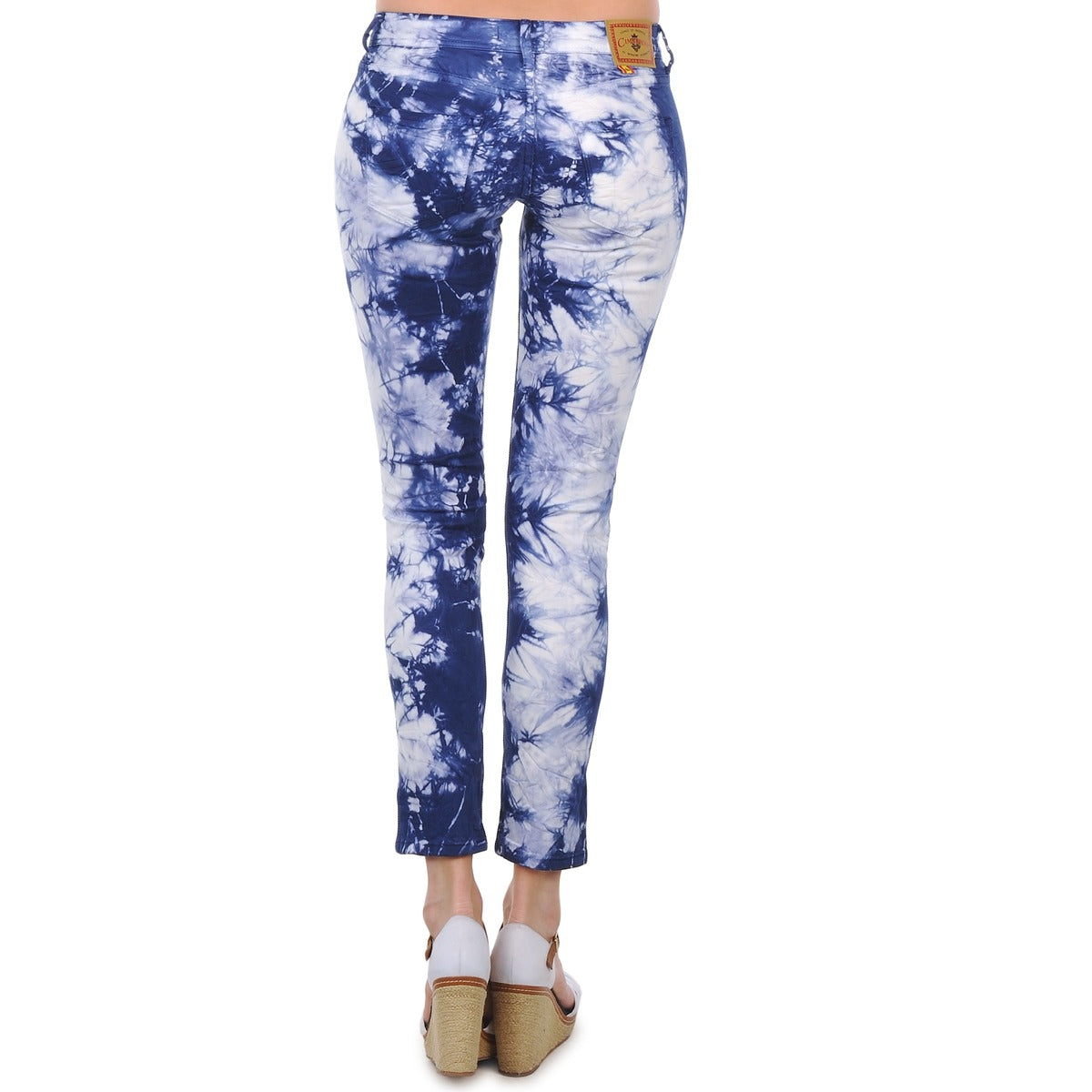 Pantaloni 7/8 e 3/4 Donna Cimarron CLARA TIE DYE Blu