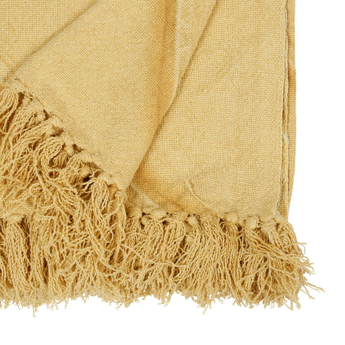 Plaid coperte Côté Table JANDIANE Giallo