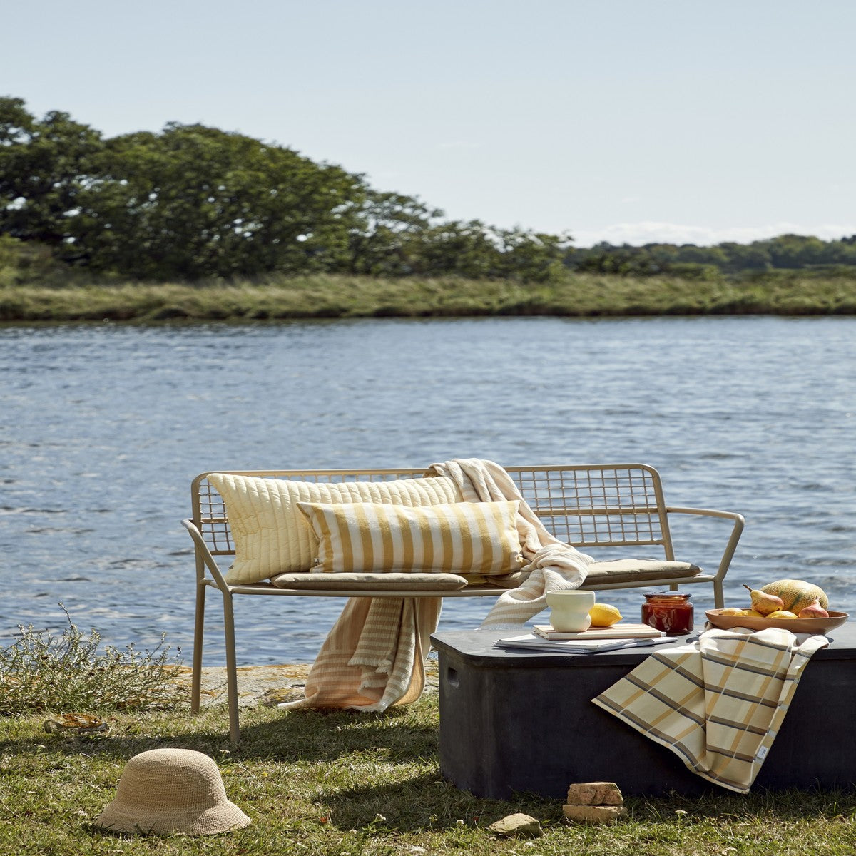 Fodere per cuscini Broste Copenhagen CLEO Giallo