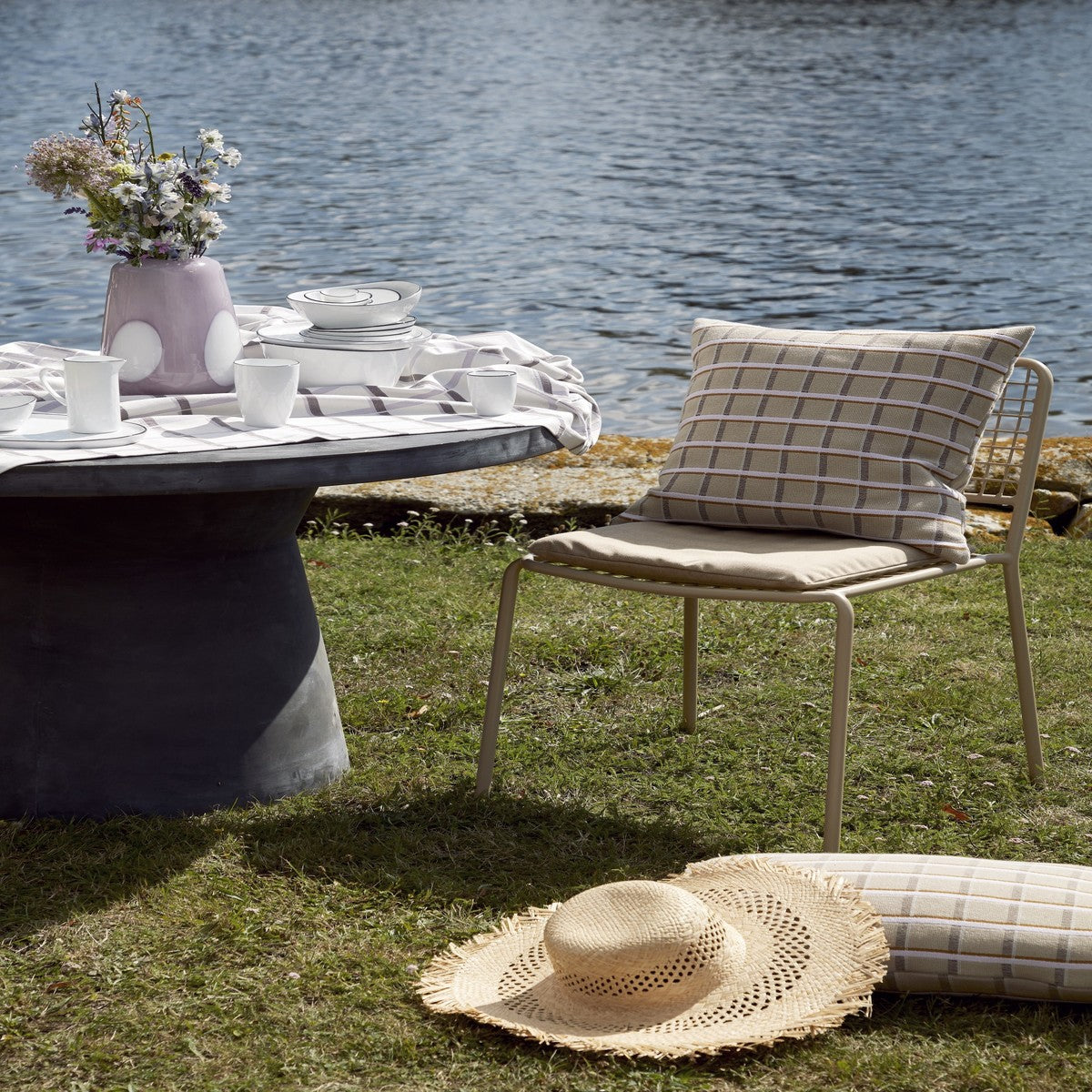 Fodere per cuscini Broste Copenhagen ZAPPA Grigio