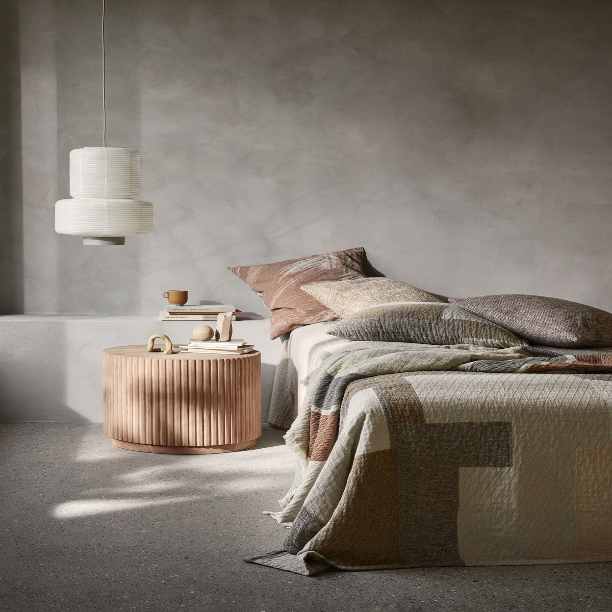 Plaid coperte Broste Copenhagen PATCH Beige