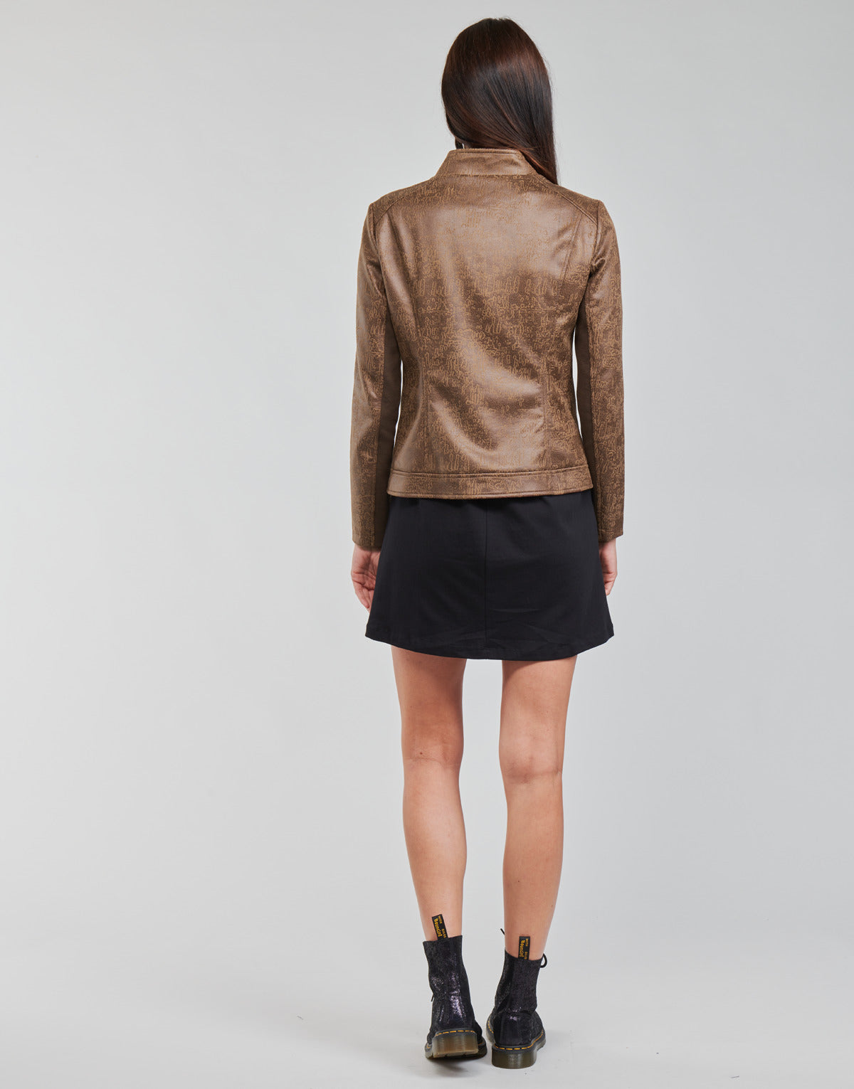 Giacca in pelle Donna Desigual COMARUGA Marrone