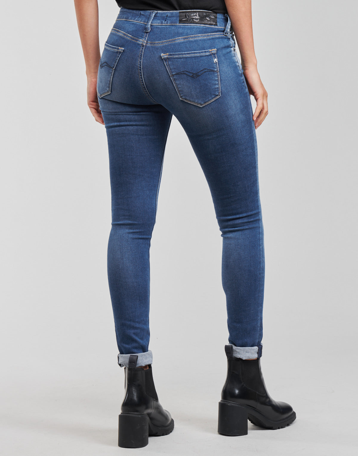 Jeans skynny Donna Replay LUZIEN Blu