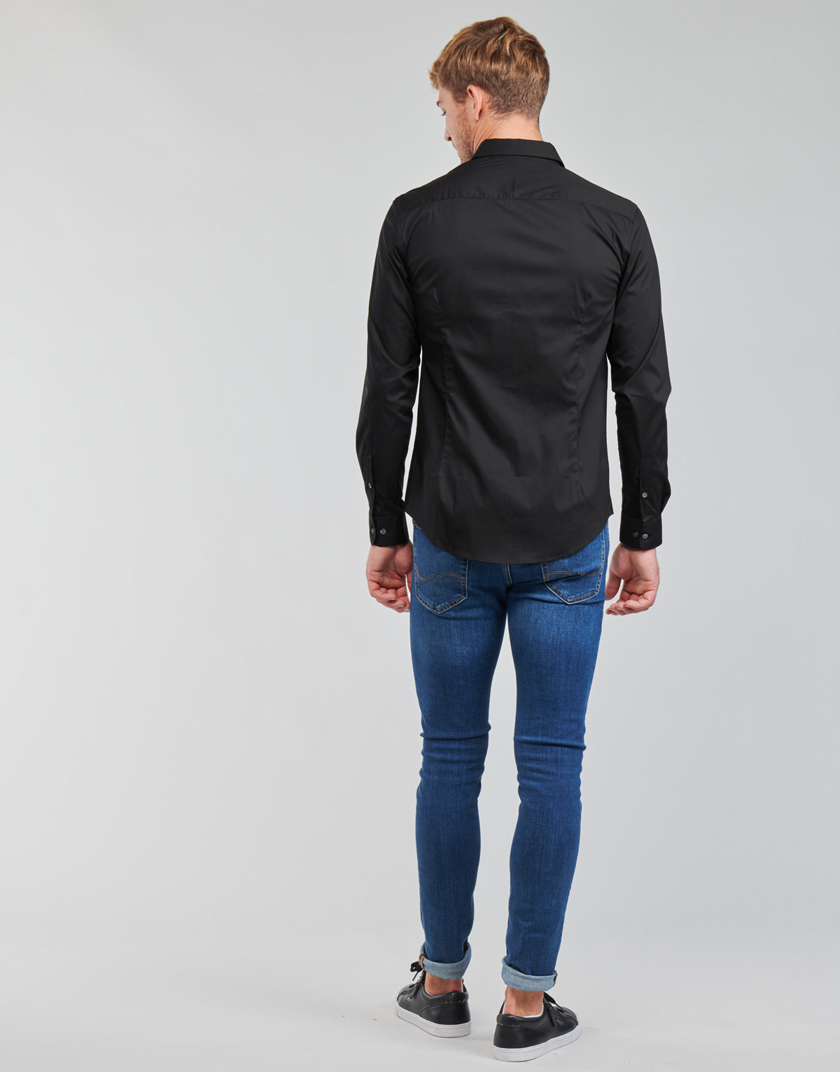 Camicia a maniche lunghe Uomo Emporio Armani 8N1C09 Nero