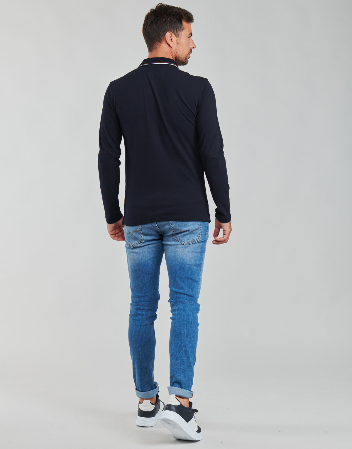 Polo maniche lunghe Uomo Emporio Armani 8N1FB5 Blu