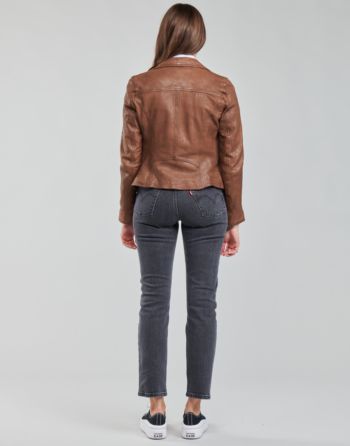 Giacca in pelle Donna Oakwood CLIPS 6 Marrone