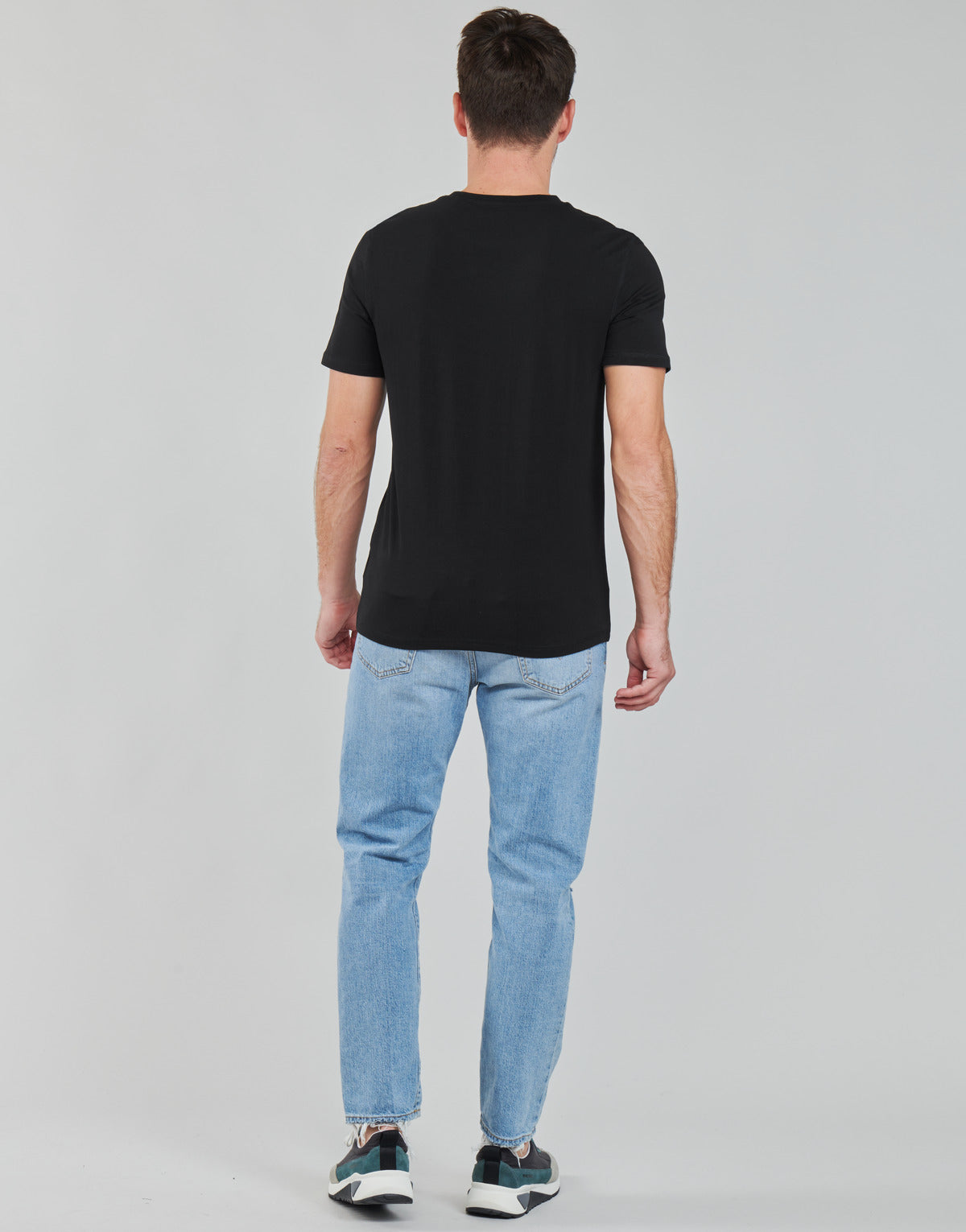 T-shirt Uomo Guess DOUBLE G CN SS TEE Nero