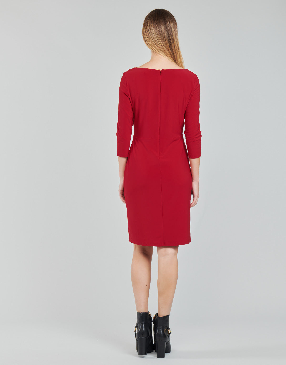 Abito corto Donna Lauren Ralph Lauren TRAVA-3/4 SLEEVE-DAY DRESS Rosso