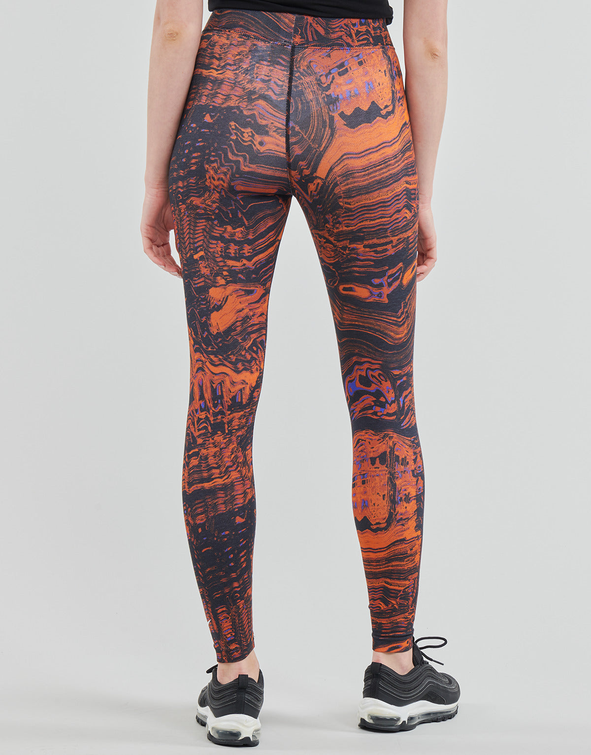 Collant Donna Nike W NSW LGGNG AOP PRNT Arancio