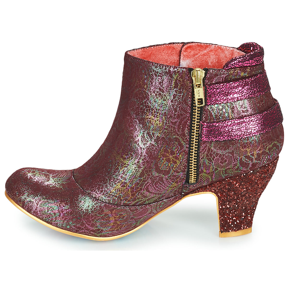 Stivaletti Donna Irregular Choice THINK ABOUT IT Bordeaux