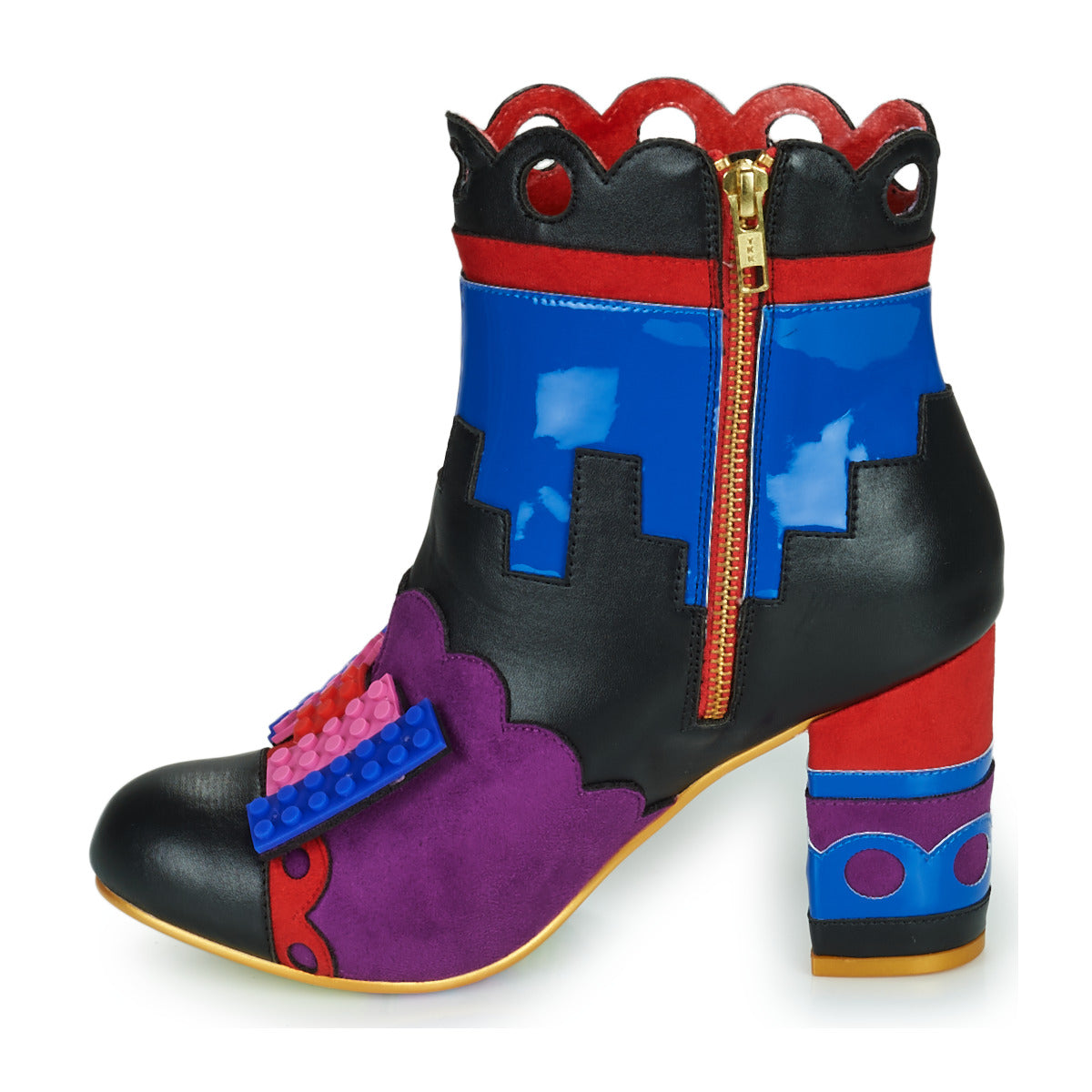 Stivaletti Donna Irregular Choice BUILDING LOVE Nero