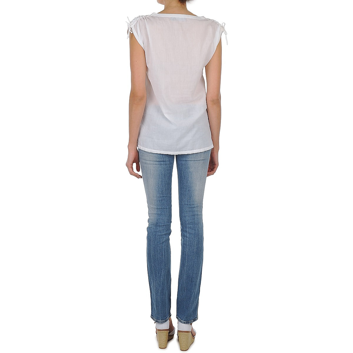 Camicia a maniche corte Donna Antik Batik AYLA Bianco