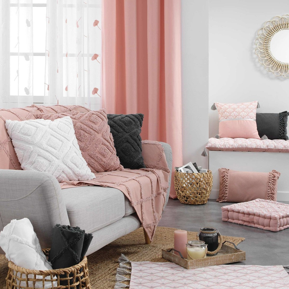 cuscini Douceur d intérieur ZAINA Rosa